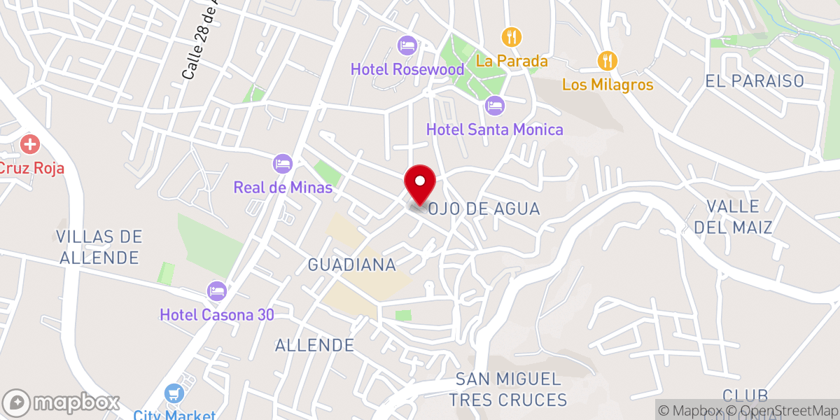 Map showing location of Capilla de Guadiana