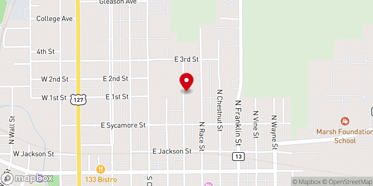 Map showing location of Church of Pentecostal Inc
