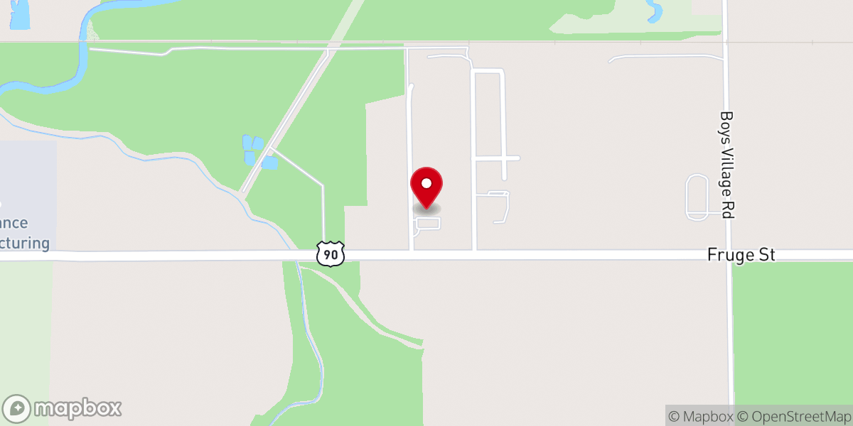 Map showing location of Calcasieu Association Building
