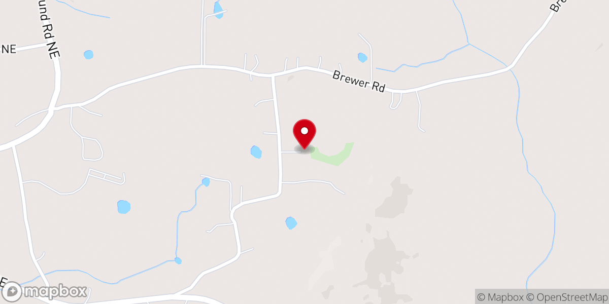 Map showing location of Amazing Grace Baptist Church