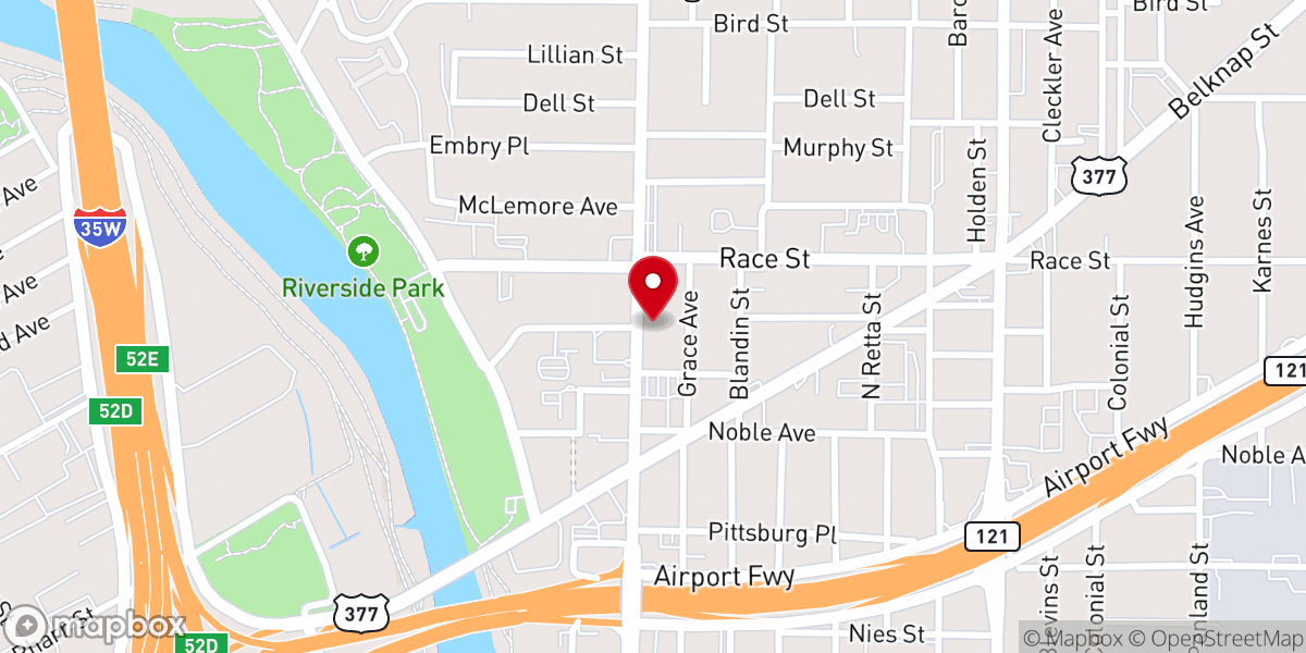 Map showing location of Prayer of Faith Temple