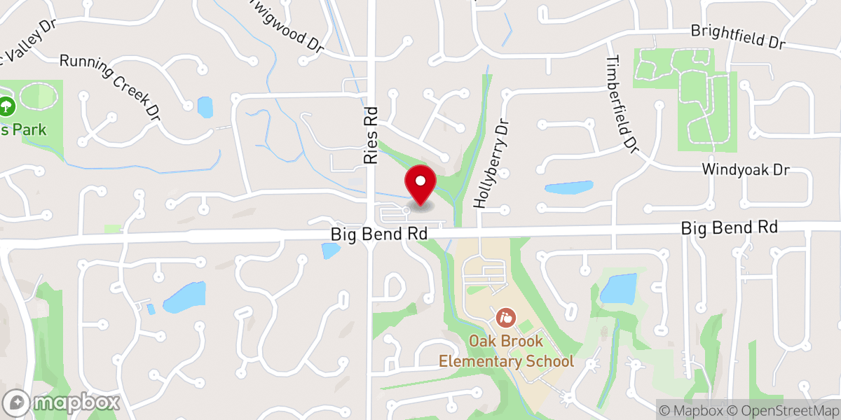 Map showing location of West Springs Church