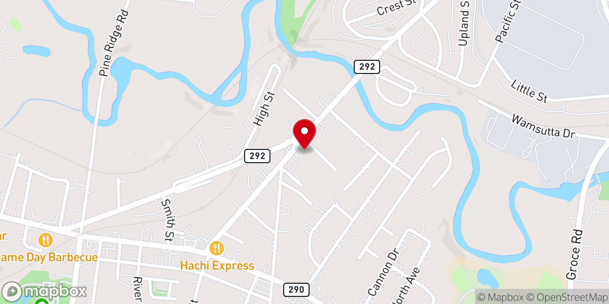 Map showing location of Iglesia La Hermosa