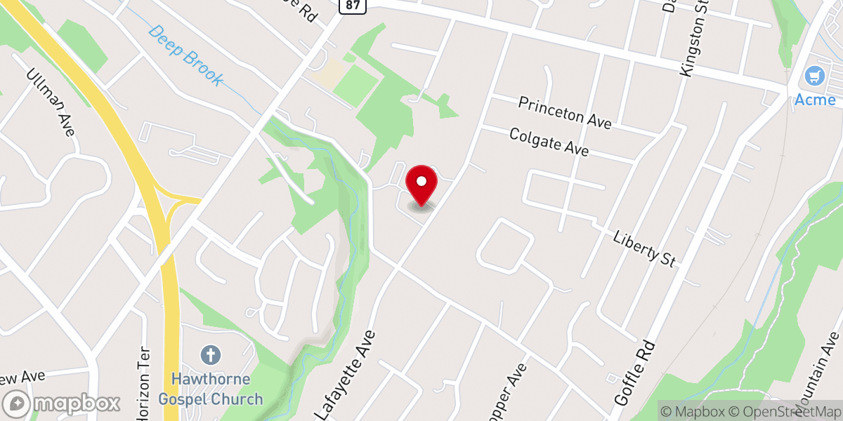 Map showing location of Abundant Life Reformed Church