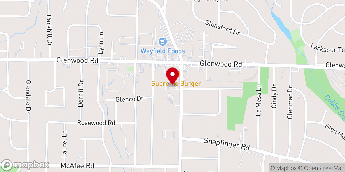 Map showing location of Hills of Help Outreach Ministries