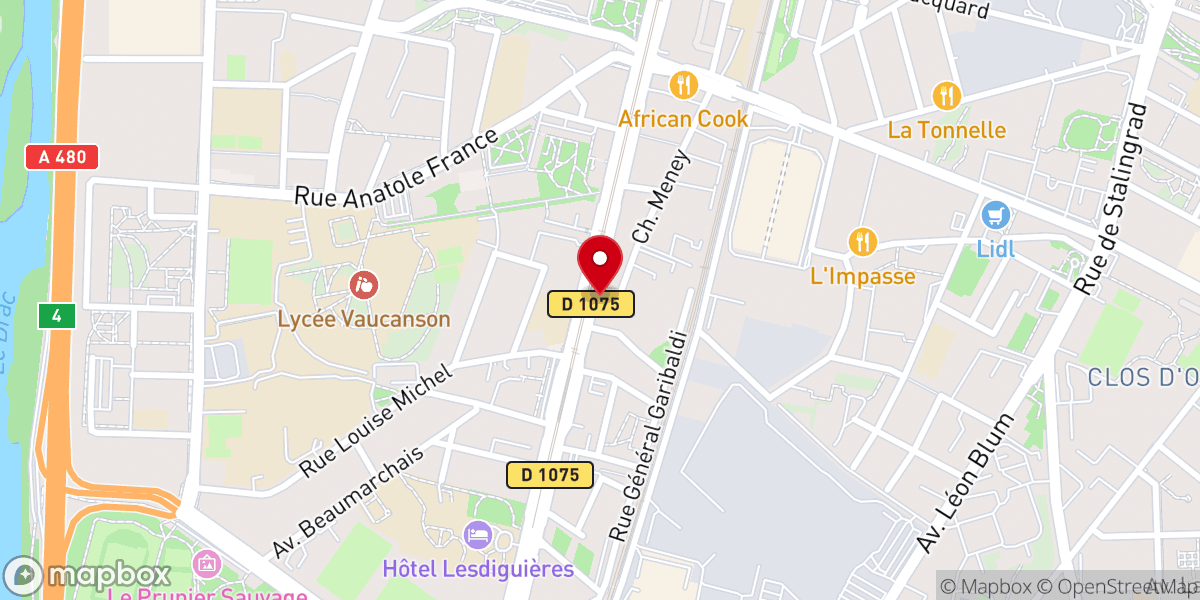 Map showing location of L’Église de Jésus-Christ des Saints des Derniers Jours