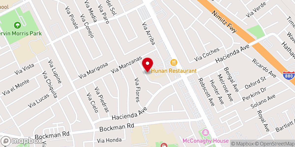 Map showing location of Calvary Lutheran Church