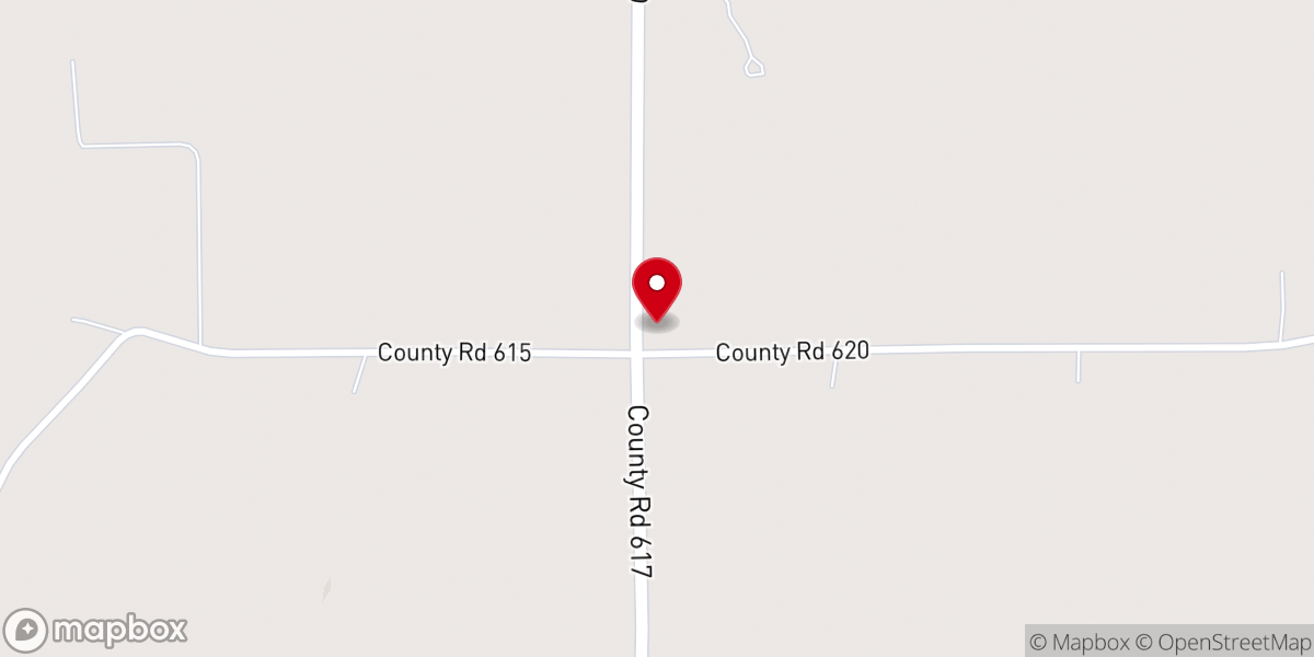 Map showing location of New Home Baptist Church