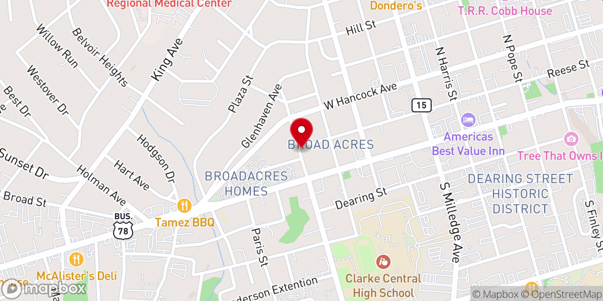 Map showing location of St John FBH Church