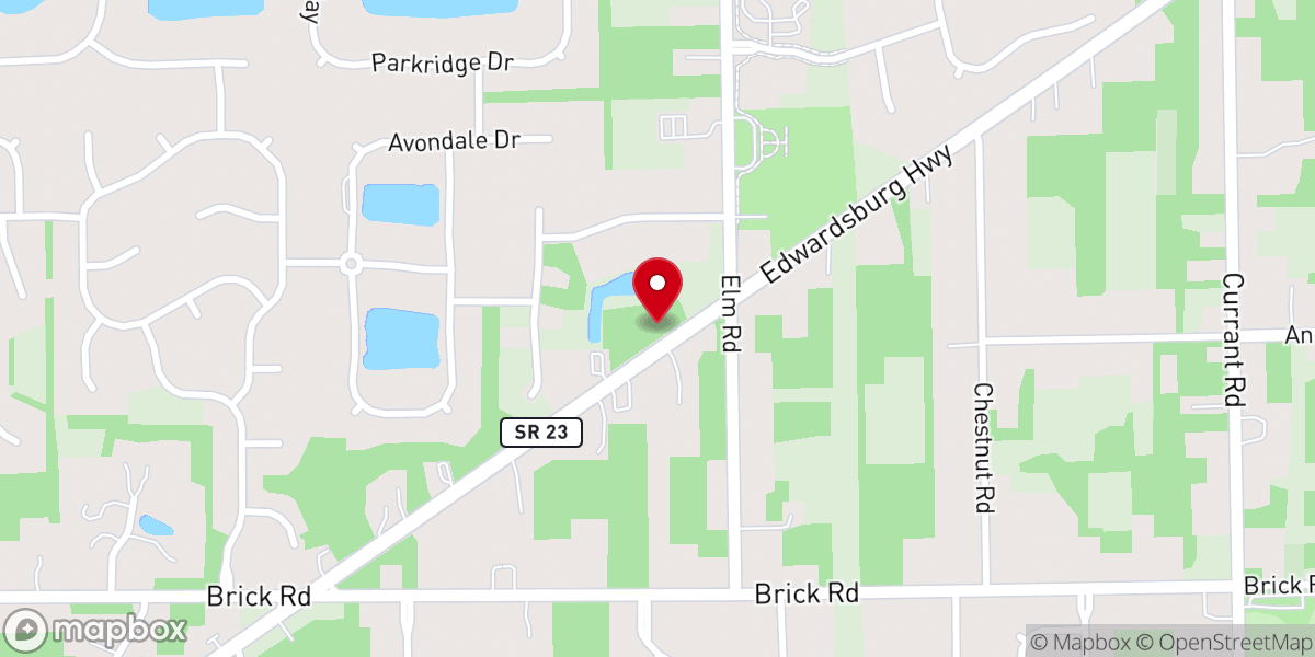Map showing location of Granger Baptist Church Inc