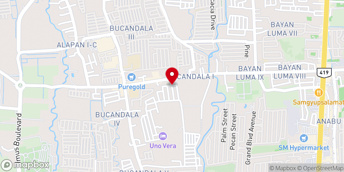 Map showing location of Apostolic Faith Church Cavite