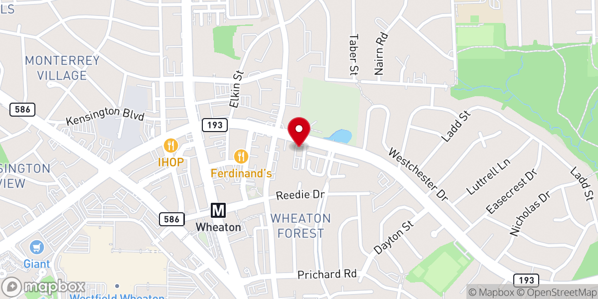 Map showing location of Canaan Christian Church