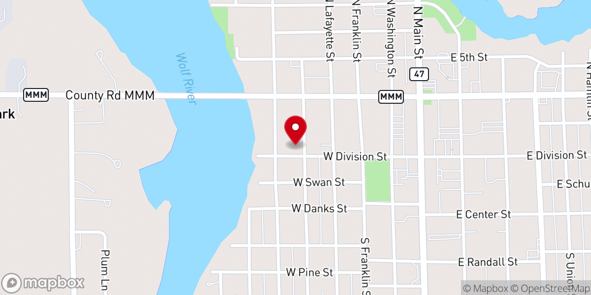 Map showing location of St John's Episcopal Church