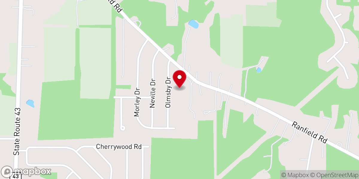 Map showing location of German Family Society of Akron