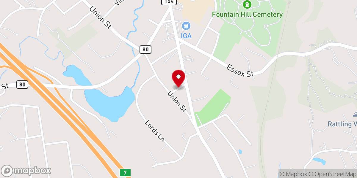 Map showing location of Deep River Farmer's Market