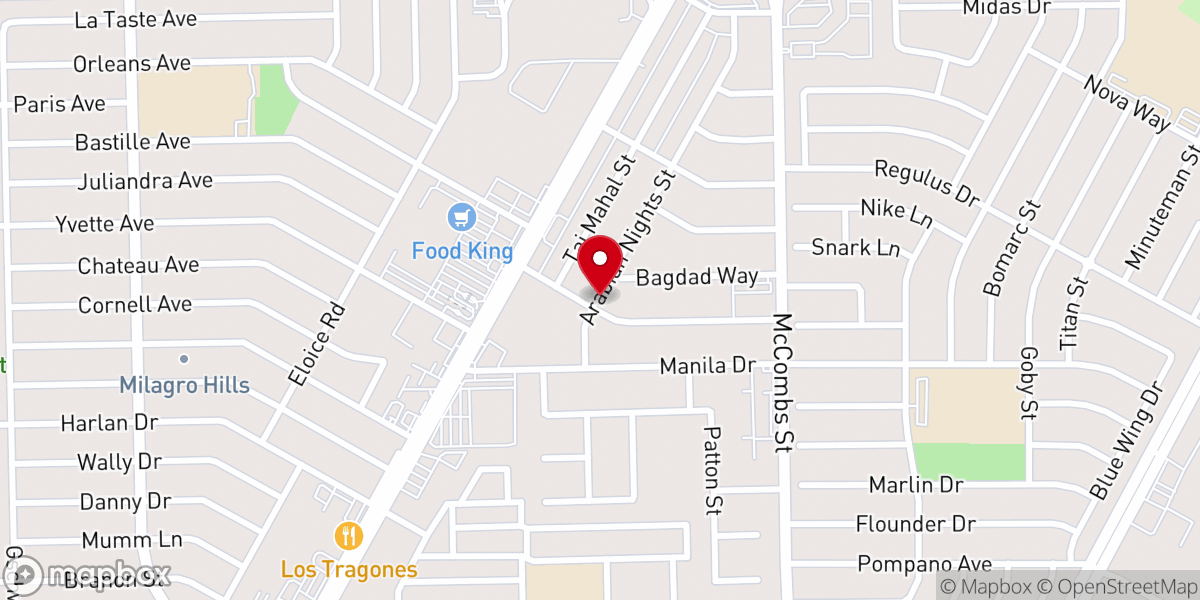 Map showing location of Mission Apostolic Church