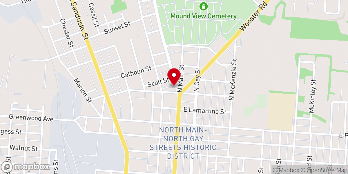 Map showing location of Proclamation Church