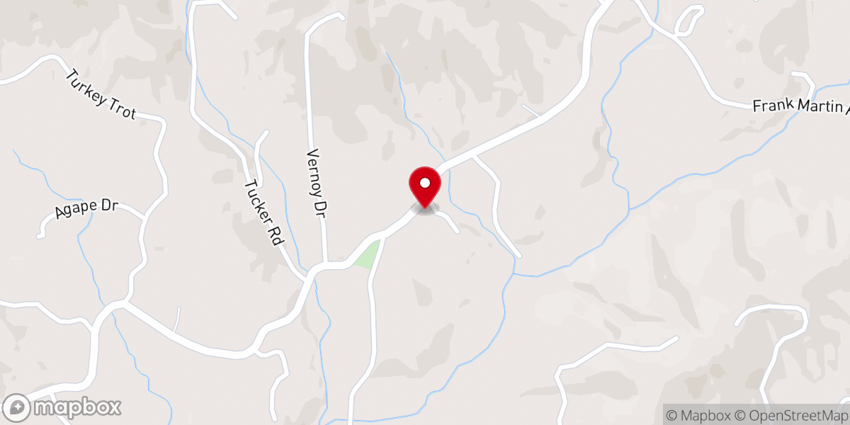 Map showing location of Shining Light Baptist Church