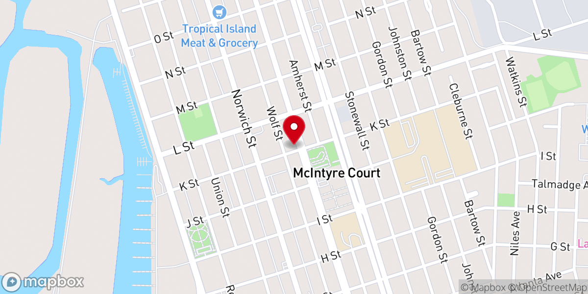 Map showing location of Saint Andrews Christian Methodist Episcopal Church