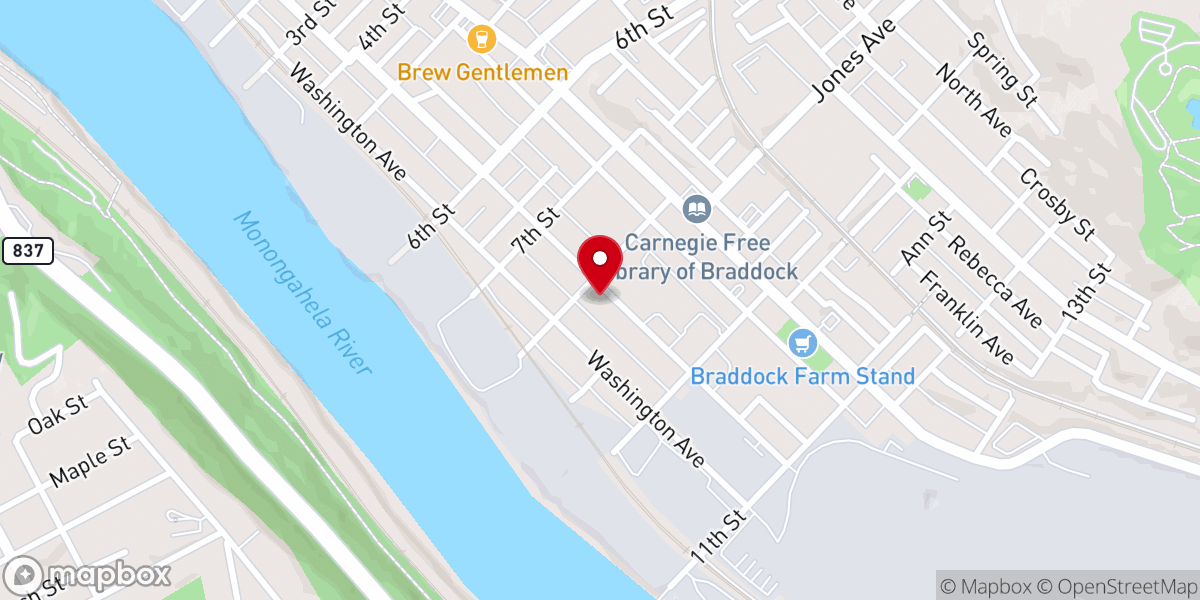 Map showing location of Watts Memorial Chapel