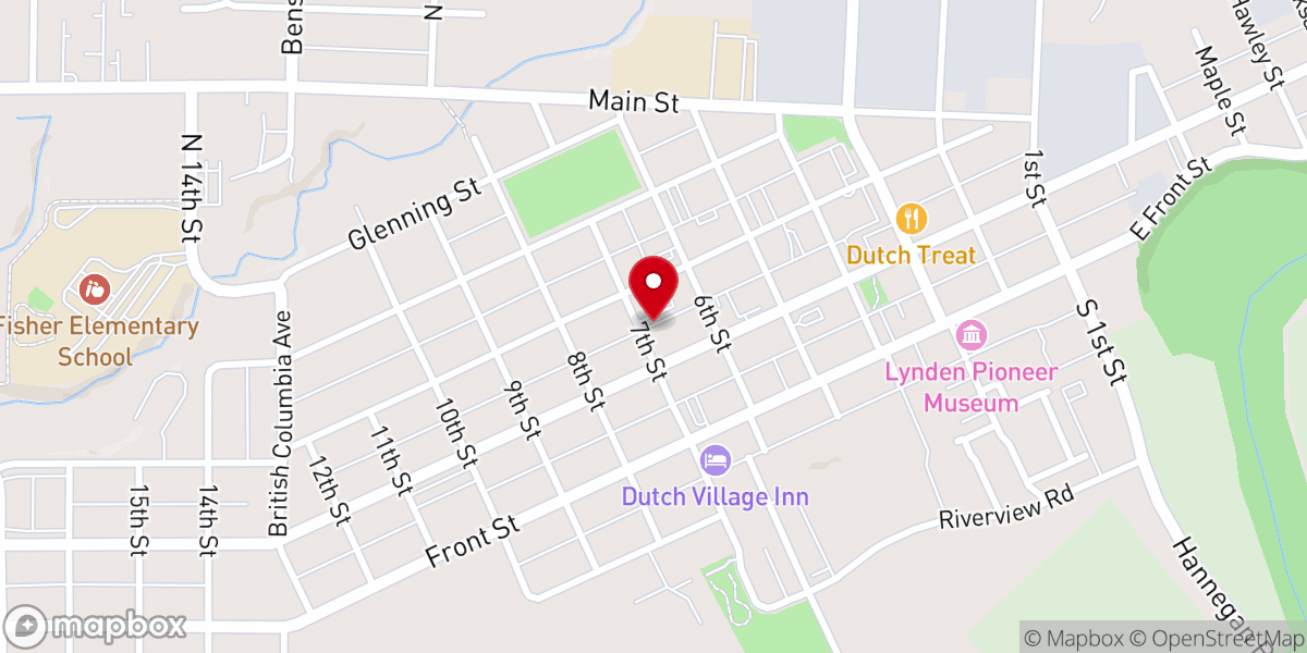 Map showing location of Lynden Community Church - OFFICE (Annex)
