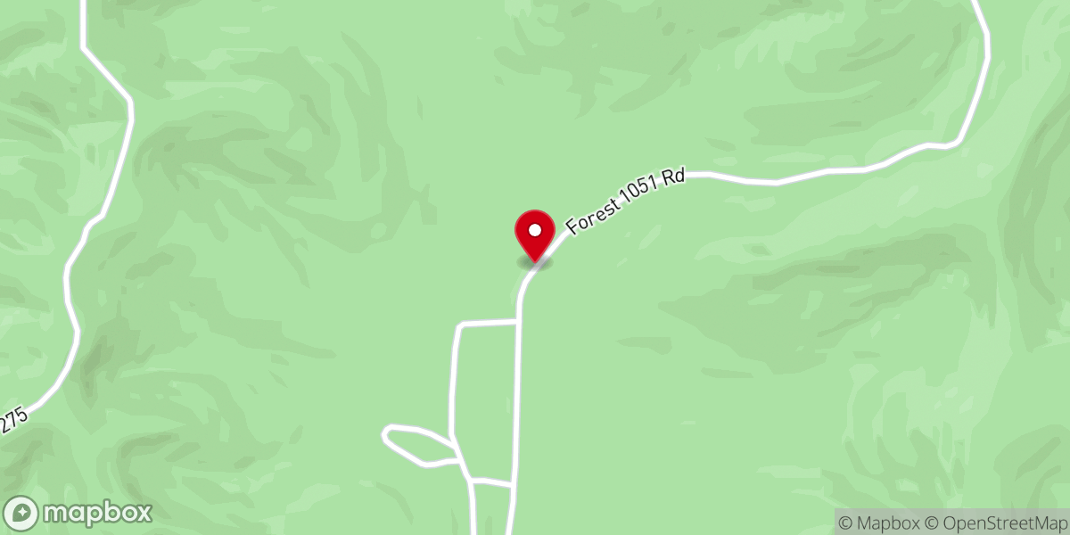 Map showing location of Camp Eagle Rock