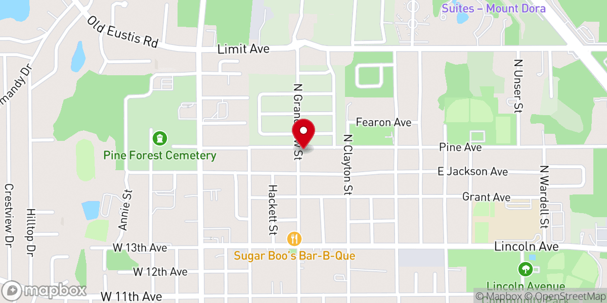 Map showing location of Mt Olive Methodist Church