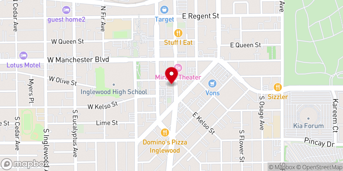 Map showing location of Church of Scientology of Inglewood