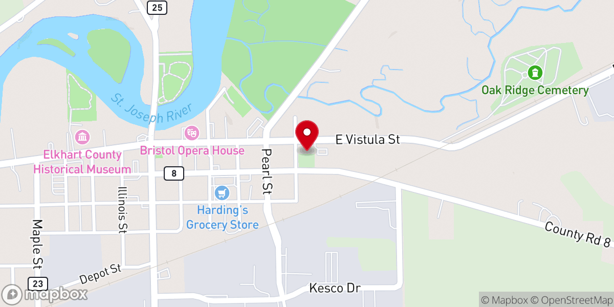 Map showing location of St. John of the Cross