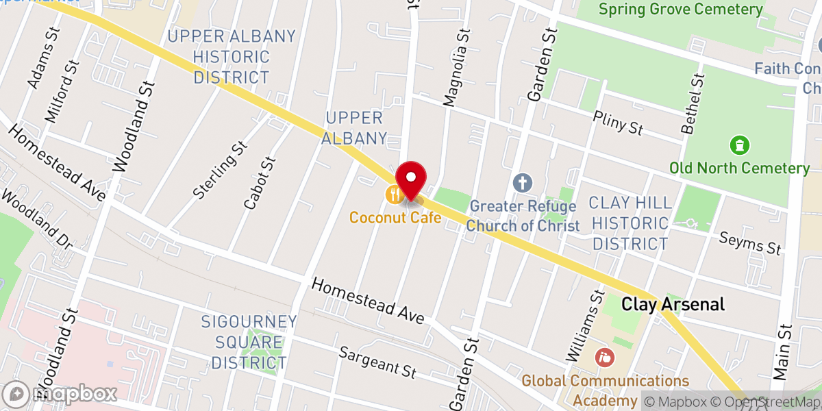 Map showing location of Northend Chrurch of Christ