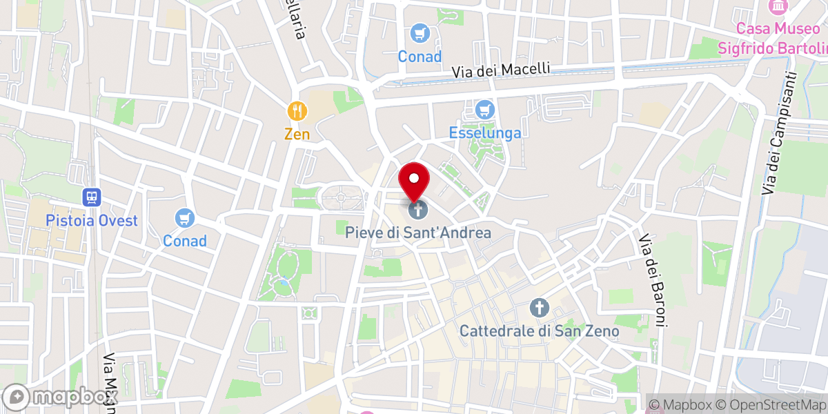 Map showing location of Oratorio del Santissimo Crocifisso