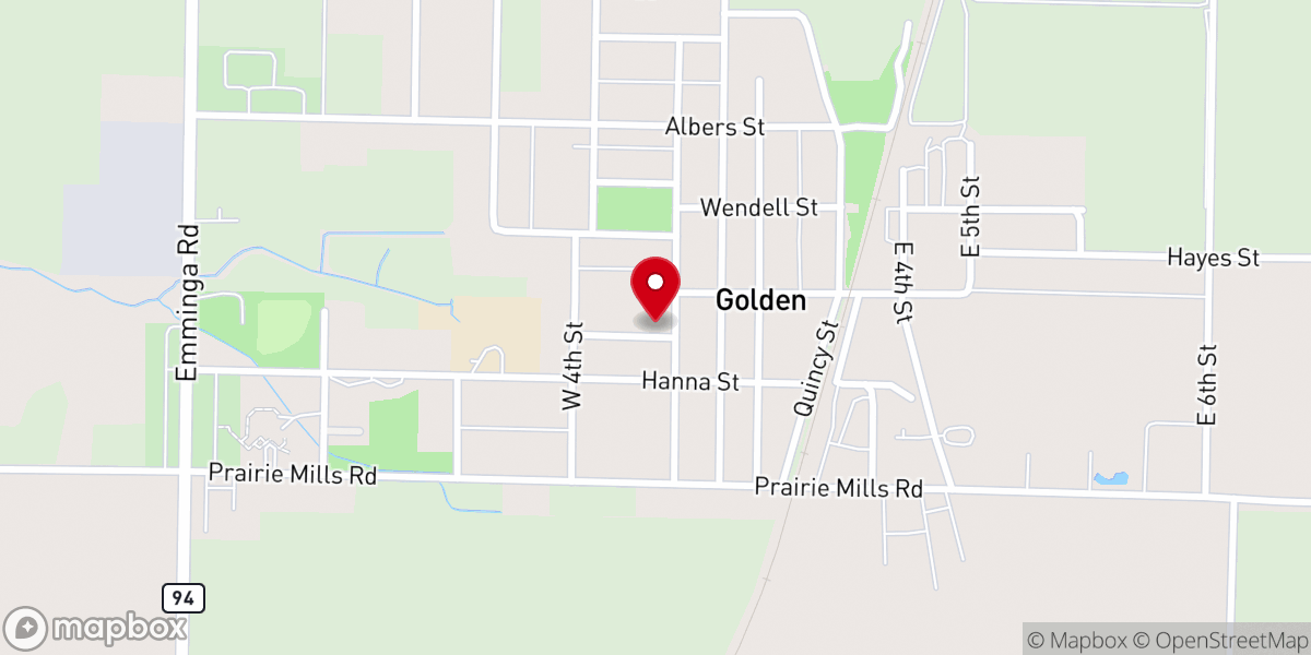 Map showing location of Holy Cross Lutheran Church