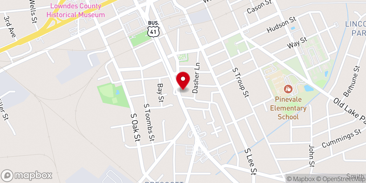 Map showing location of Great St James Baptist Church