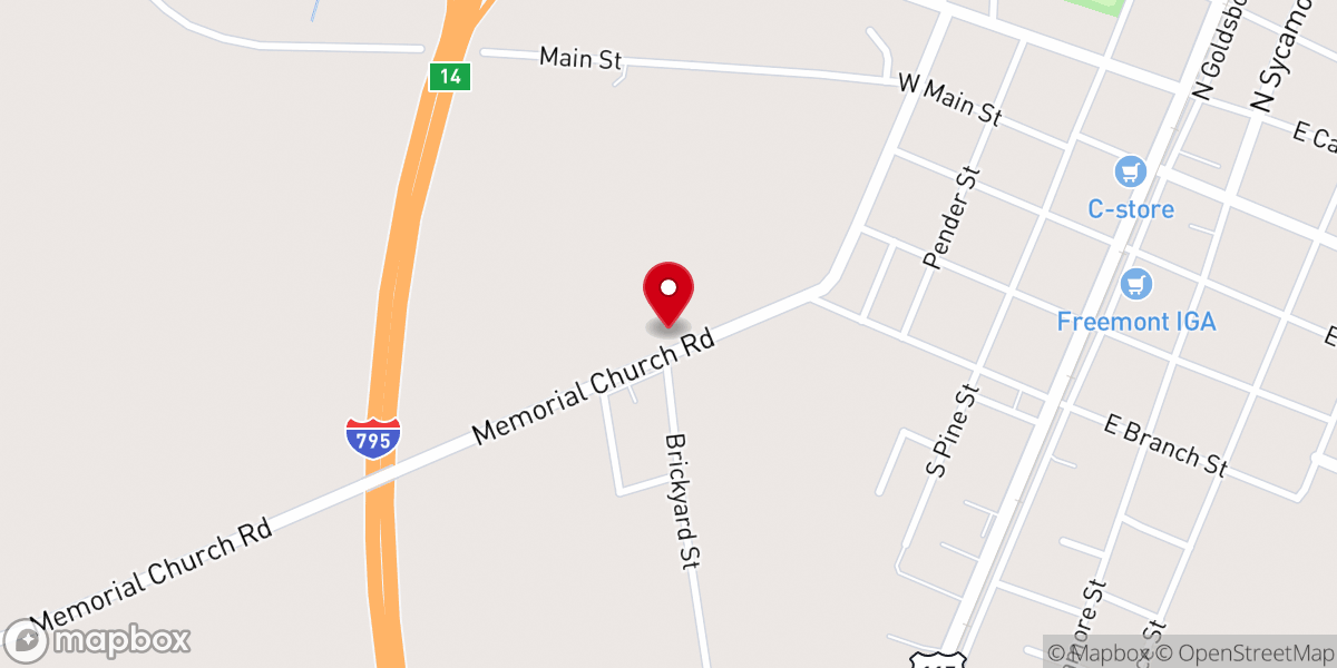 Map showing location of Zoae Christian Center Inc
