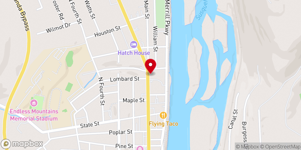 Map showing location of Christ Episcopal Church