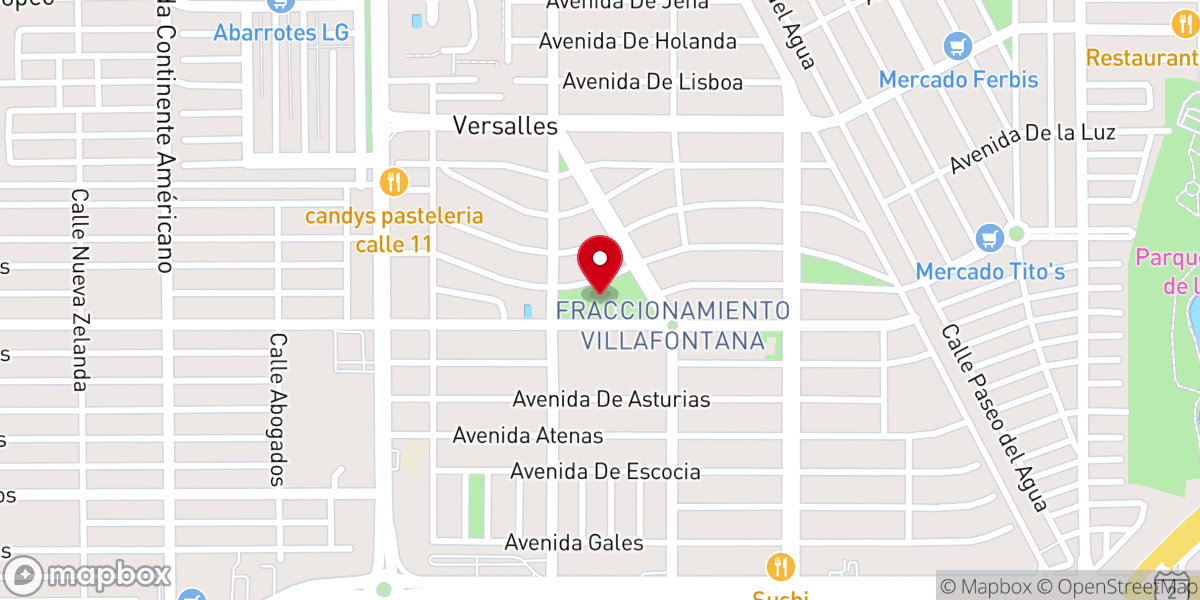 Map showing location of Parroquia de Santa María de Gracia