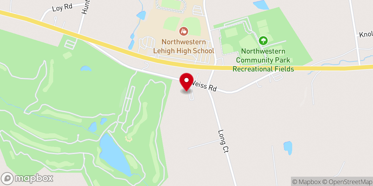 Map showing location of New Life Christian Preschool