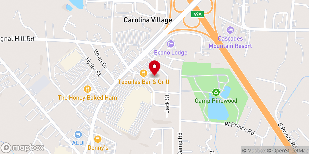 Map showing location of Interfaith Assistance Ministry