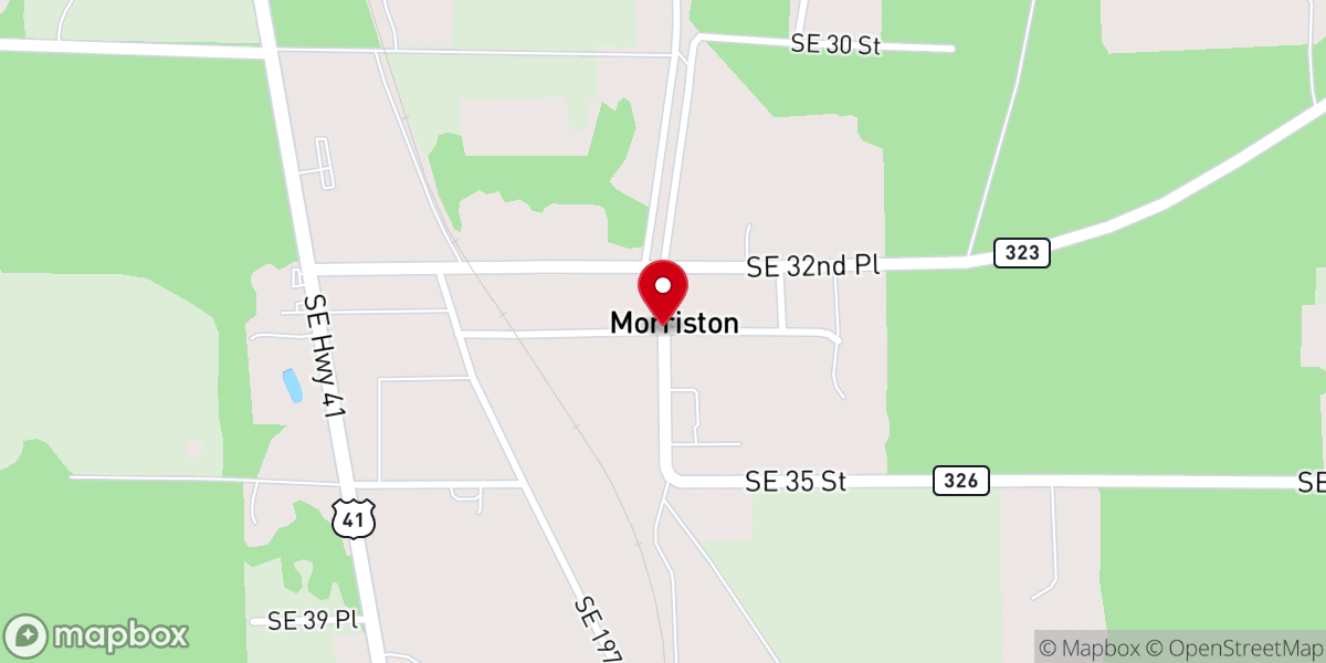 Map showing location of Morriston
