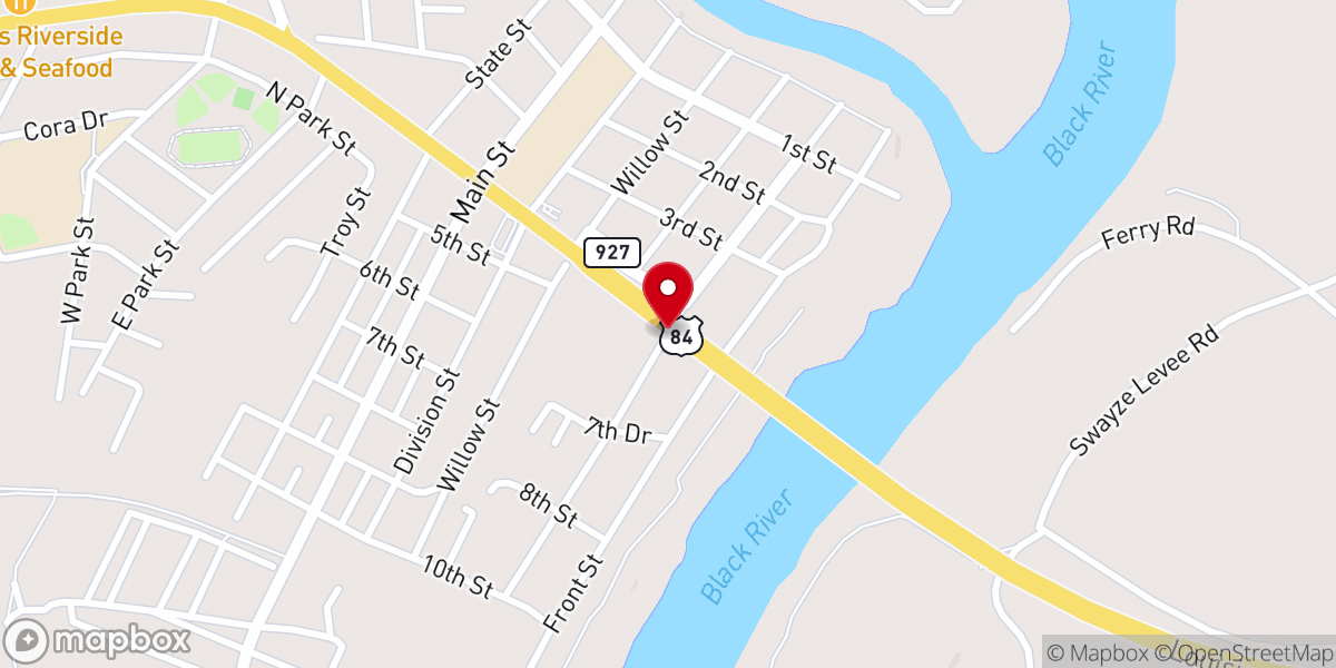 Map showing location of Baptist Mission Office