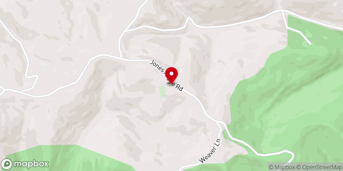 Map showing location of Pine Grove Baptist Church