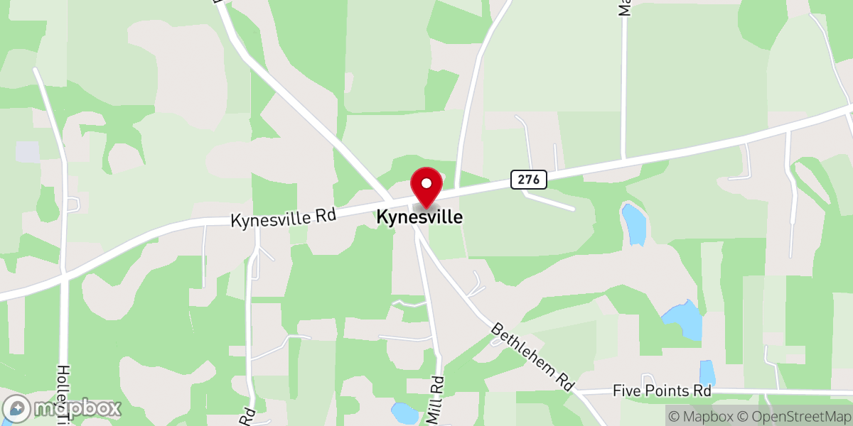 Map showing location of Bethlehem Baptist Church