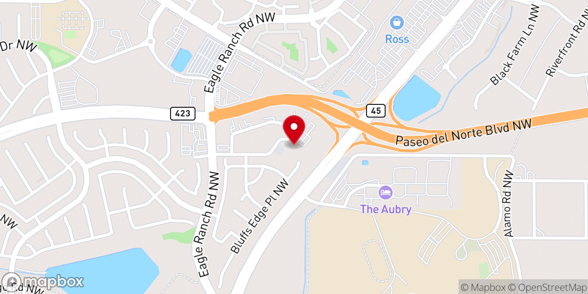 Map showing location of All Saints Lutheran