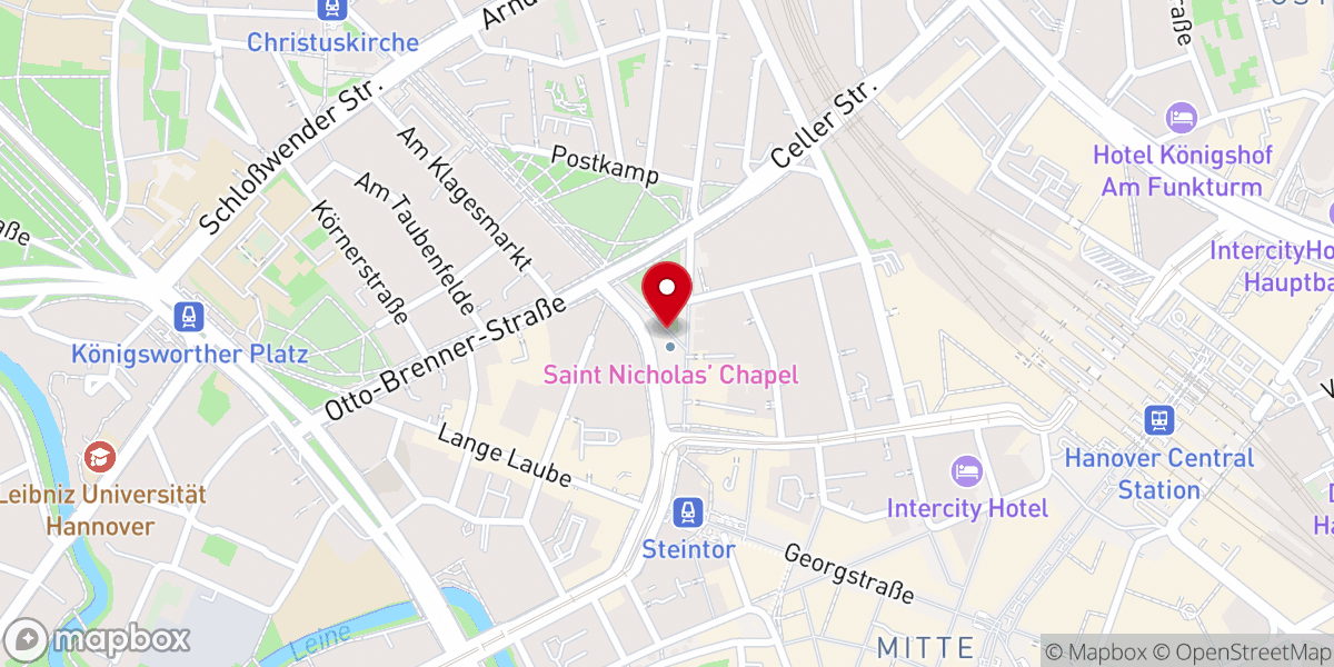 Map showing location of Nikolaikapelle