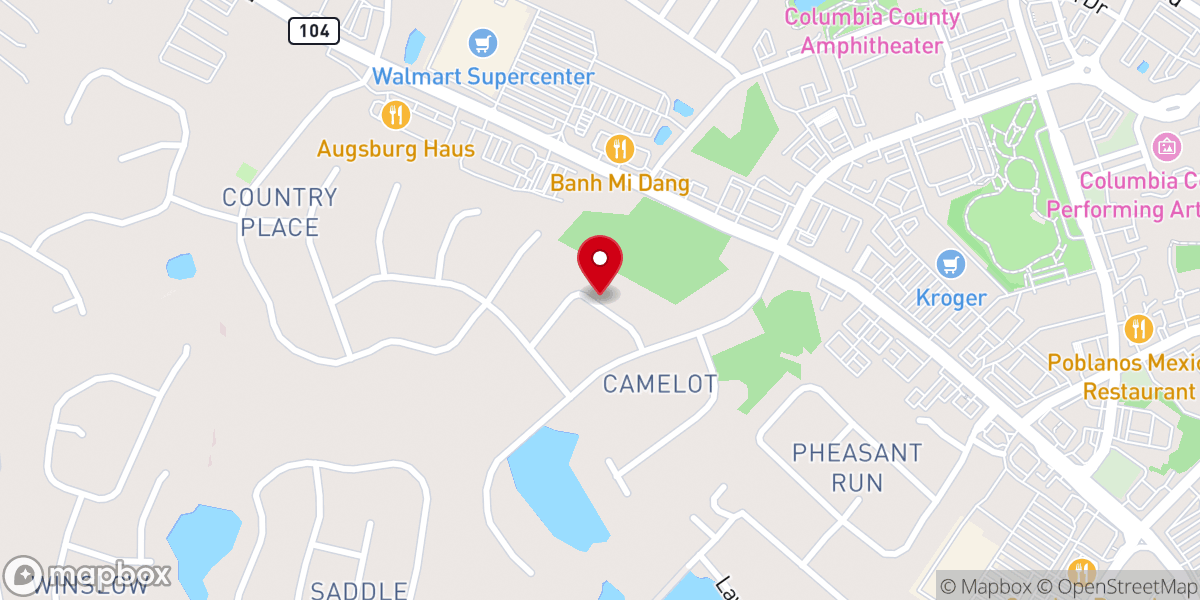 Map showing location of Three Nails Gospel Church