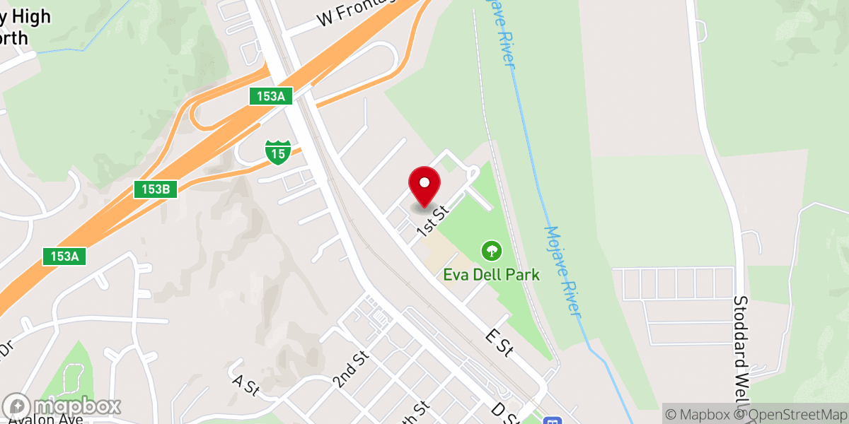 Map showing location of First Missionary Baptist Church