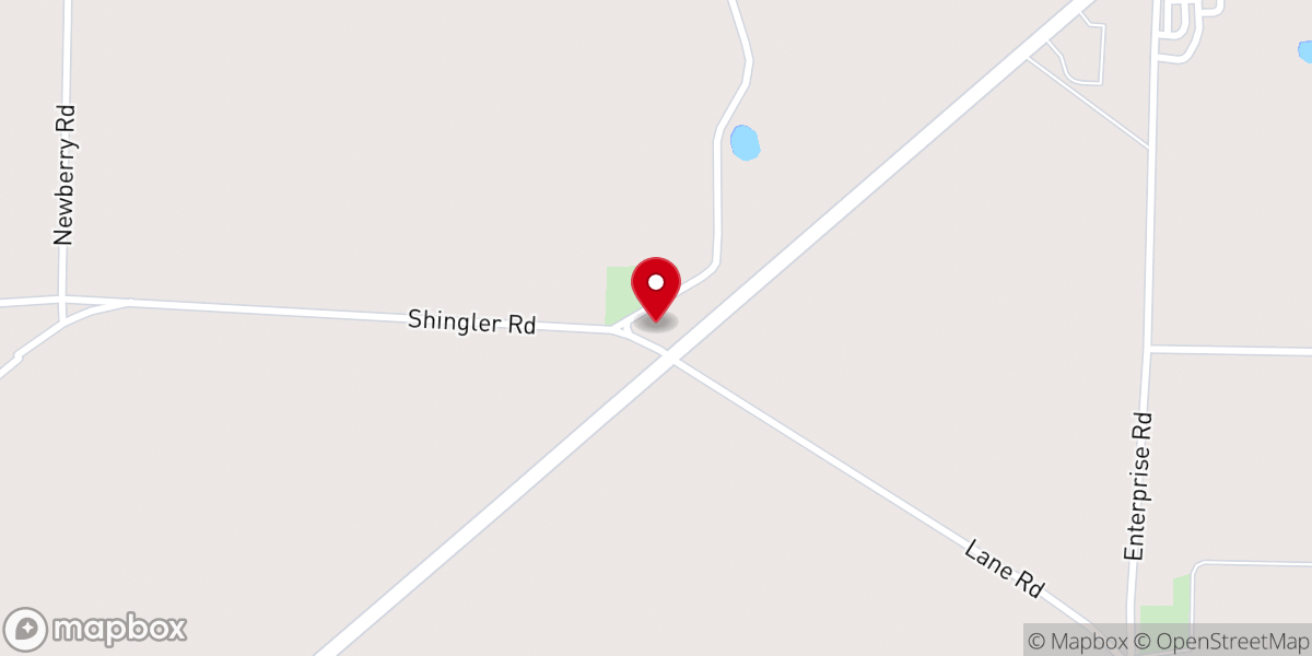 Map showing location of Union Missionary Baptist Church