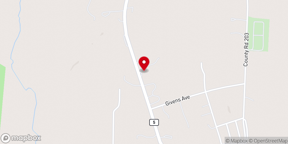 Map showing location of Fayette Church of Christ