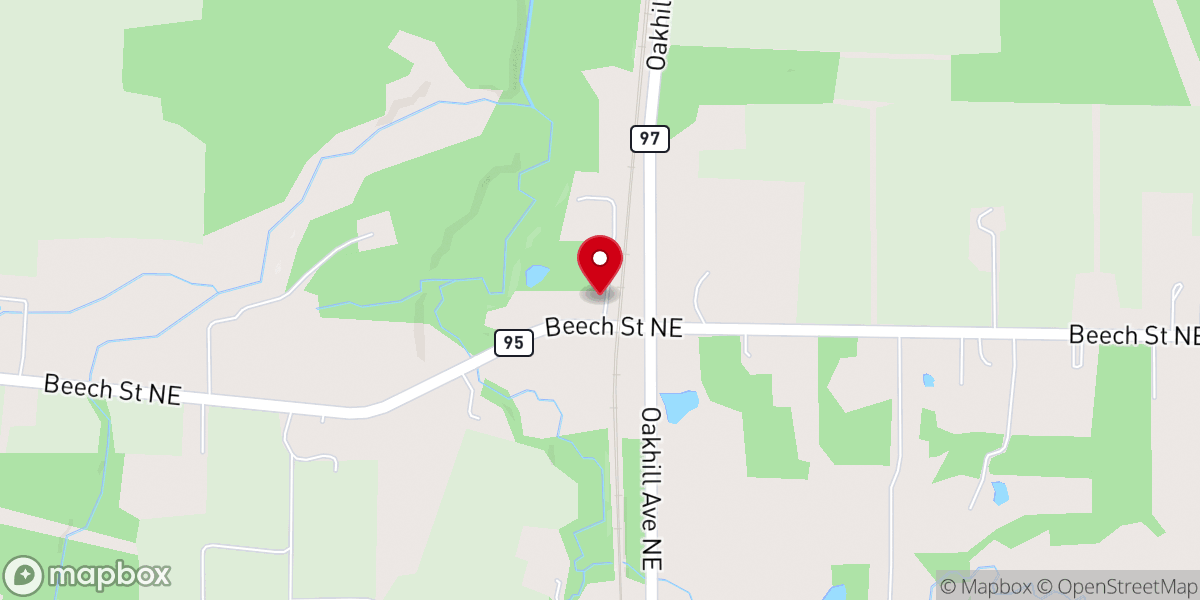Map showing location of Beech Creek Botanical Garden & Nature Preserve
