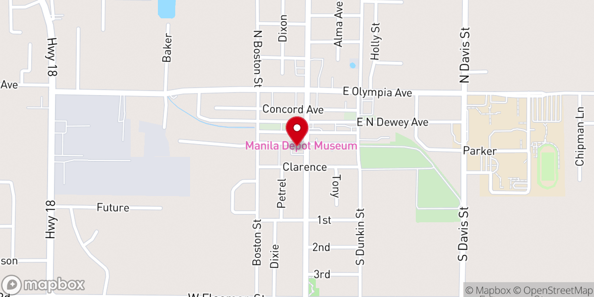 Map showing location of Manila Methodist Church